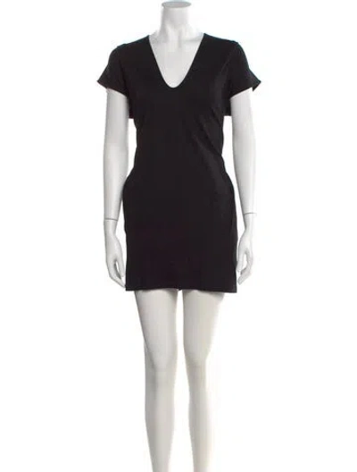Pre-owned Jil Sander Vintage Mini Dress In Black