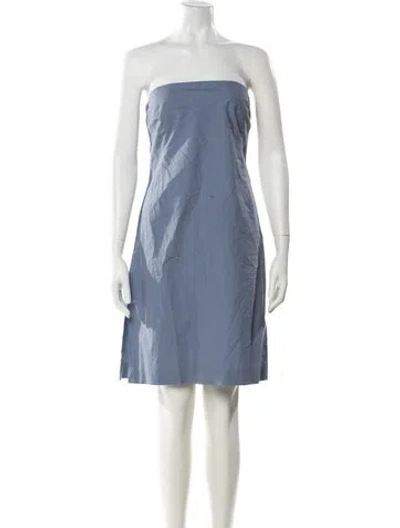 Pre-owned Jil Sander Vintage Mini Dress In Blue
