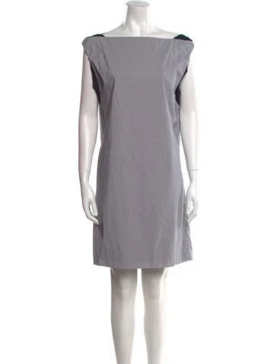 Pre-owned Jil Sander Vintage Mini Dress In Gray