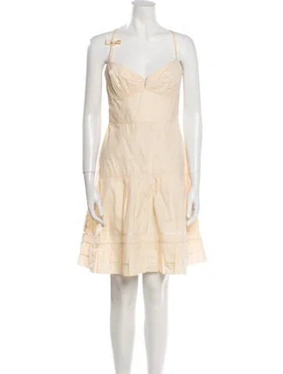 Pre-owned Jil Sander Vintage Mini Dress In Neutral