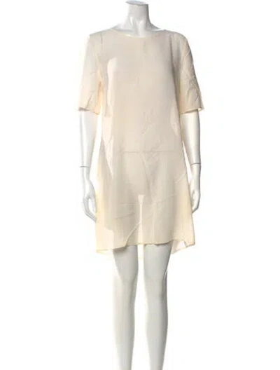Pre-owned Jil Sander Vintage Mini Dress In Neutrals