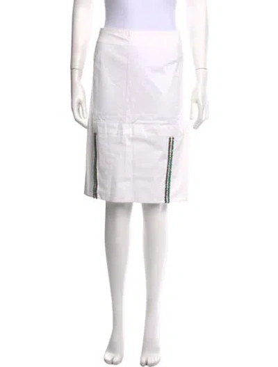 Pre-owned Jil Sander Vintage Mini Skirt In White