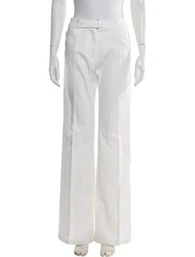 Pre-owned Jil Sander Vintage Wide Leg Pants In White