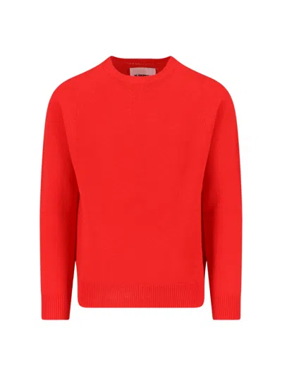 JIL SANDER VIRGIN WOOL AND CASHMERE BLEND SWEATER
