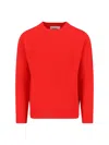 Jil Sander Sweater In Virgin Wool And Cashmere Blend In Red