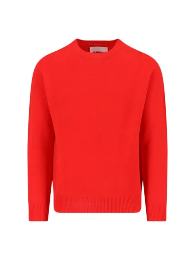JIL SANDER VIRGIN WOOL AND CASHMERE BLEND SWEATER