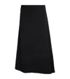 JIL SANDER VIRGIN WOOL ASYMMETRIC SKIRT