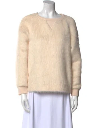 Pre-owned Jil Sander Virgin Wool Bateau Neckline Sweatshirt W/ Tags In Neutral