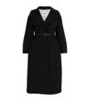 Jil Sander Virgin Wool Belted Coat In Black