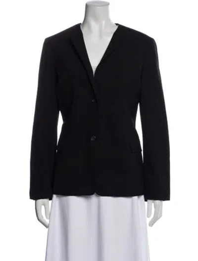 Pre-owned Jil Sander Virgin Wool Blazer In Black