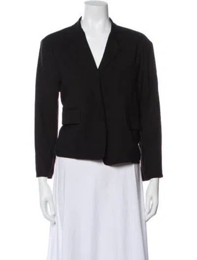 Pre-owned Jil Sander Virgin Wool Blazer In Black
