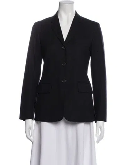 Pre-owned Jil Sander Virgin Wool Blazer In Black