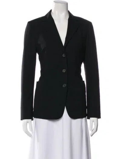 Pre-owned Jil Sander Virgin Wool Blazer In Black