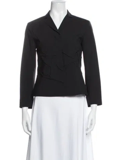 Pre-owned Jil Sander Virgin Wool Blazer In Black