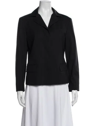 Pre-owned Jil Sander Virgin Wool Blazer In Black