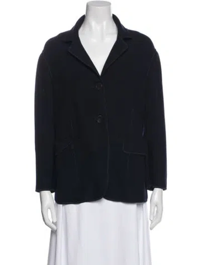 Pre-owned Jil Sander Virgin Wool Blazer In Blue