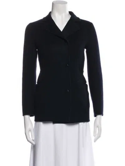 Pre-owned Jil Sander Virgin Wool Blazer In Blue