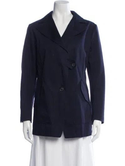 Pre-owned Jil Sander Virgin Wool Blazer In Blue