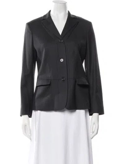 Pre-owned Jil Sander Virgin Wool Blazer In Gray