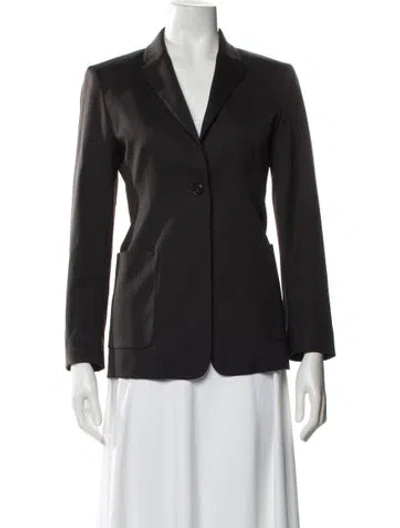 Pre-owned Jil Sander Virgin Wool Blazer In Gray