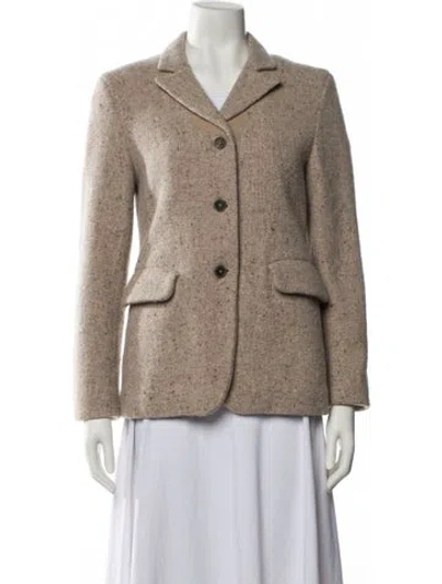 Pre-owned Jil Sander Virgin Wool Blazer In Neutral