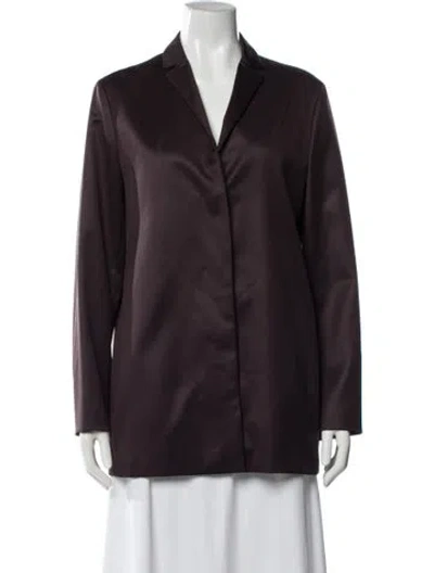 Pre-owned Jil Sander Virgin Wool Blazer In Purple