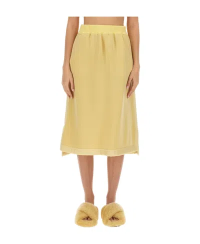 JIL SANDER JIL SANDER ELASTIC-WAIST FLARED MIDI SKIRT