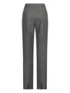 Jil Sander Virgin Wool-blend Trousers In Gray