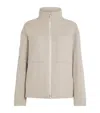 Jil Sander Virgin Wool Blouson Jacket In White
