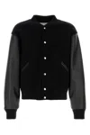 Jil Sander Virgin Wool Bomber Jacket In Multi