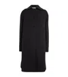 Jil Sander Virgin Wool Car Coat In Black