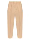 Jil Sander Mens Clay Drawstring Wide Tapered-leg Wool Gabardine Trousers In Neutrals