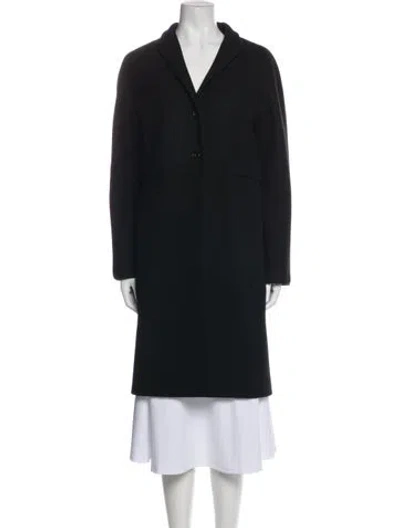 Pre-owned Jil Sander Virgin Wool Coat In Black