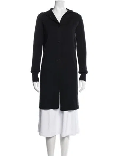 Pre-owned Jil Sander Virgin Wool Coat In Black