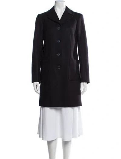 Pre-owned Jil Sander Virgin Wool Coat In Blue