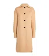 Jil Sander Virgin Wool Coat In Brown