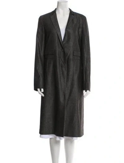 Pre-owned Jil Sander Virgin Wool Coat In Gray