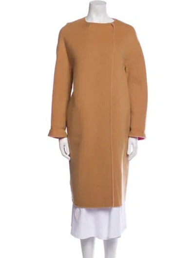 Pre-owned Jil Sander Virgin Wool Coat In Neutral