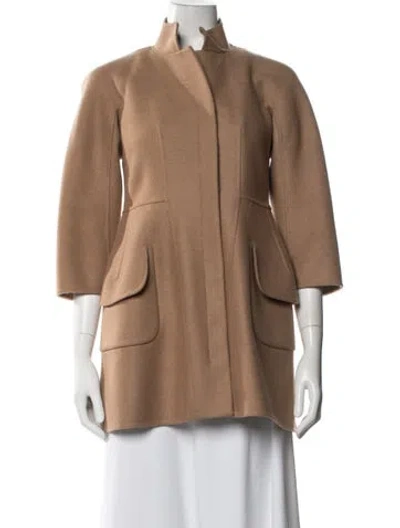 Pre-owned Jil Sander Virgin Wool Coat In Neutral