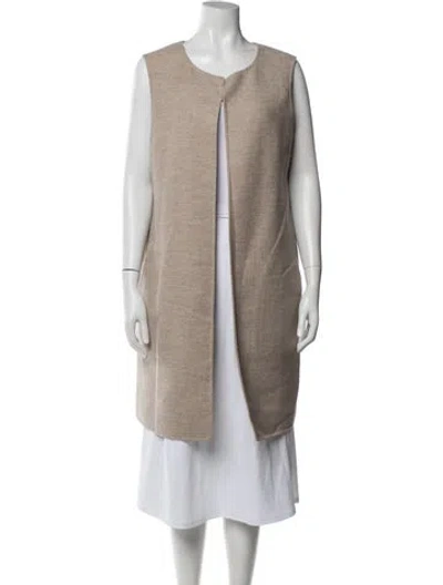 Pre-owned Jil Sander Virgin Wool Coat In Neutrals