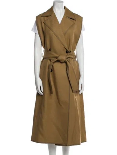 Pre-owned Jil Sander Virgin Wool Coat W/ Tags In Brown