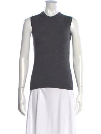 Pre-owned Jil Sander Virgin Wool Crew Neck Sweater In Grey
