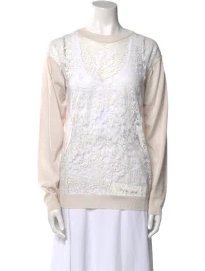 Pre-owned Jil Sander Virgin Wool Crew Neck Sweater W/ Tags In Multi