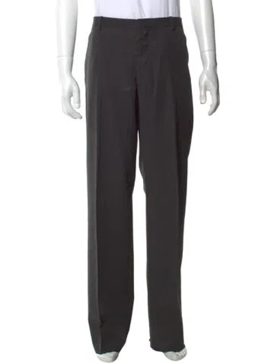 Pre-owned Jil Sander Virgin Wool Dress Pants In Gray