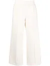 Jil Sander Elasticated Straight-leg Trousers In White