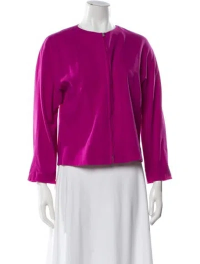 Pre-owned Jil Sander Virgin Wool Evening Jacket In Pink