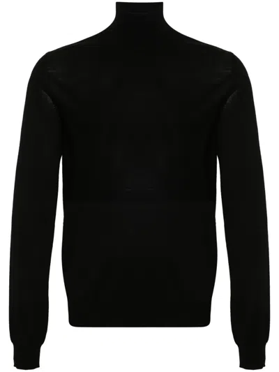Jil Sander Jumper Turtle Neck Long Sleeves In Black