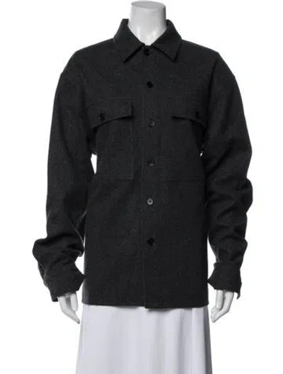 Pre-owned Jil Sander Virgin Wool Jacket In Blue