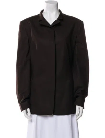 Pre-owned Jil Sander Virgin Wool Jacket In Brown