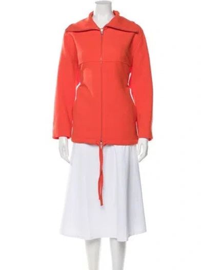 Pre-owned Jil Sander Virgin Wool Jacket In Orange